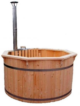 Ø2,2m Badetonne (HOT TUB) aus Fichtenholz