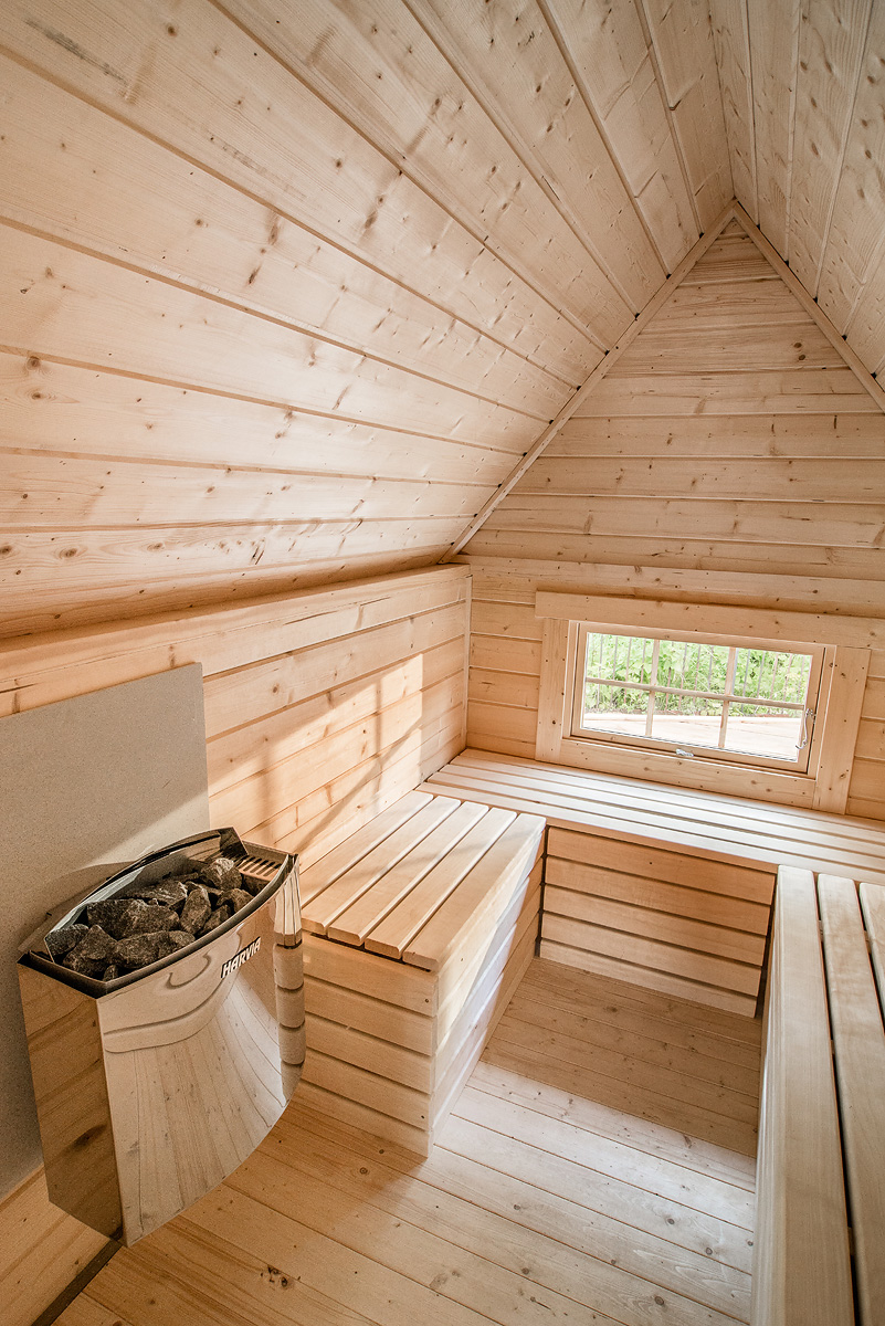 16.5 m² GRILL-KOTA mit Sauna-Anbau (4.3 m²) 