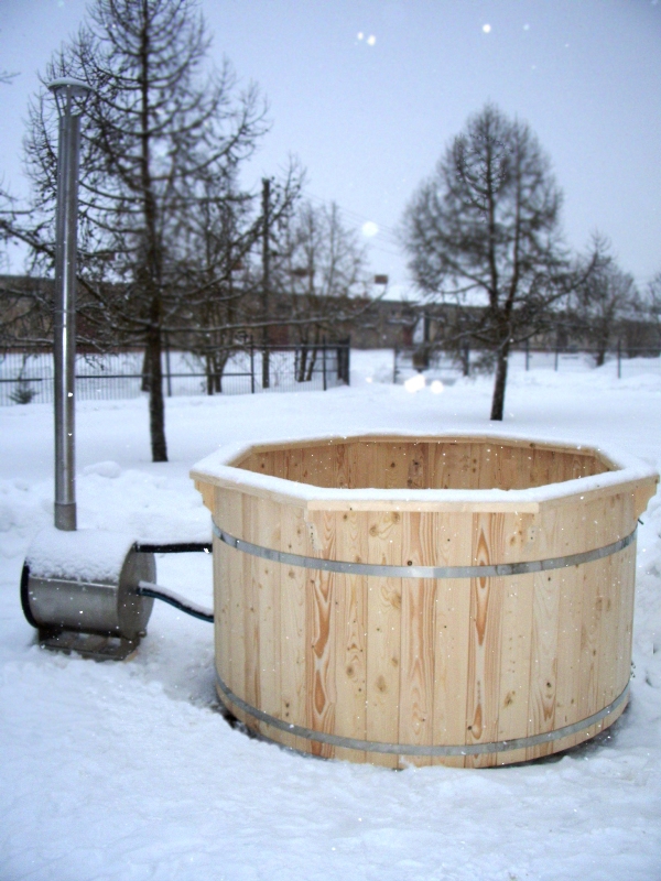 Ø2,2m Badetonne (HOT TUB) aus Fichtenholz