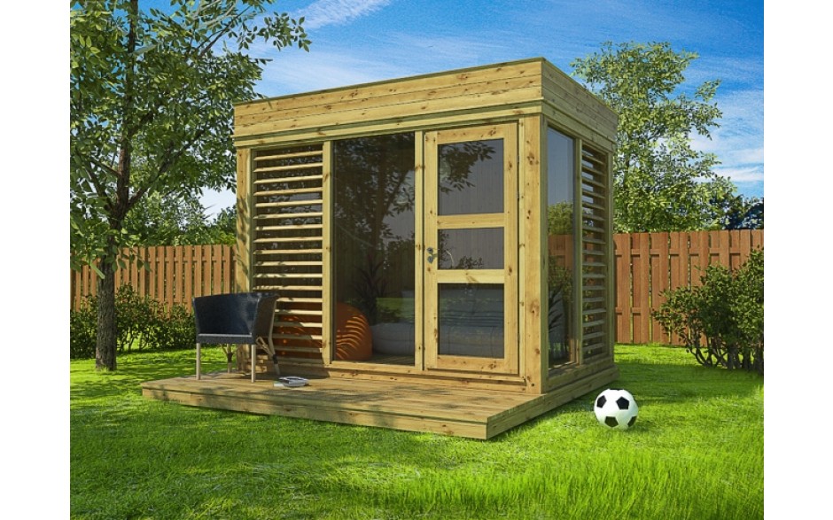 isolierter Garten Cube / Garten Lounge 3x2m