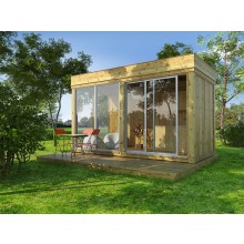 isolierter Garten Cube / Garten Lounge 4x2m